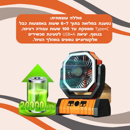 מאוורר נייד לממ"ד ™windpro מבית סולשיין